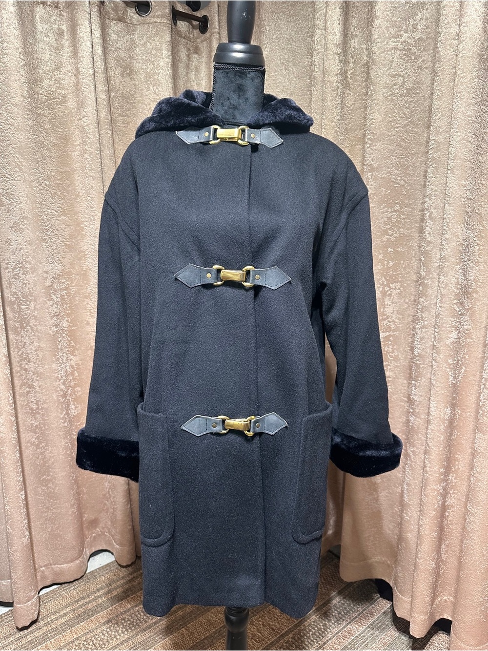 Vintage Ashley Scott wool-blend duffle coat